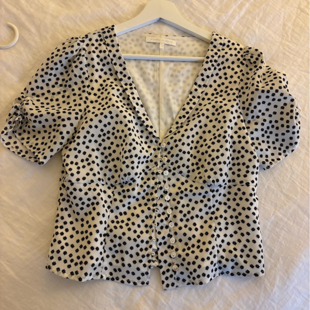 Tailored Button up t shirt blouse